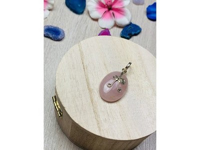 925 Sterling Silver Morganite Pendant