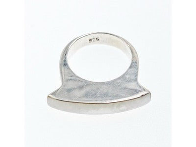 925 Sterling Silver Mother OF Pearl Ring Size 8.5