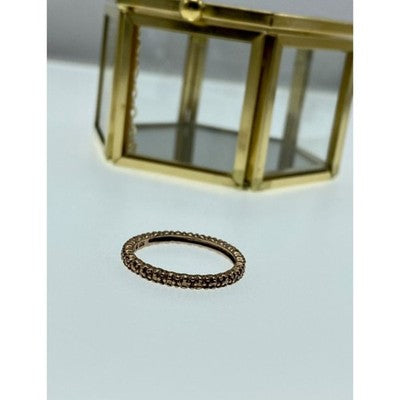 925 Sterling Silver Gold Plated Band Ring Size 10
