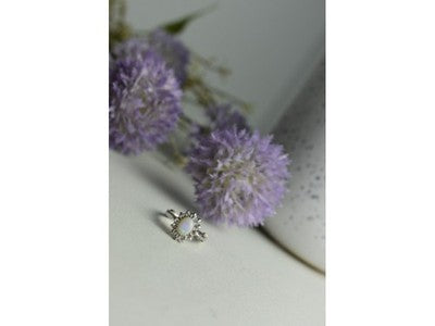 Vintage 925 Sterling Silver Opal & Quartz Ring Size 5.5