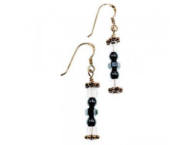 925 Sterling Silver Jewelry Glass Earrings