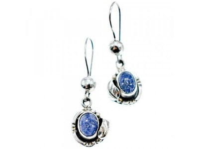 925 Sterling Silver Sodalite Earrings