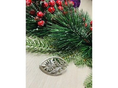 Vintage 925 Sterling Silver "Flower" Brooch