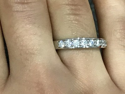 925 Sterling Silver CZ Ring Size 6.5