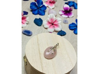 925 Sterling Silver Morganite Pendant