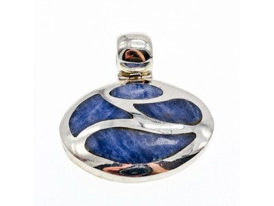 925 Sterling Silver Sodalite Pendant