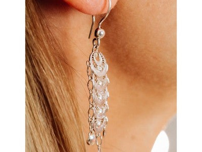 925 Sterling Silver Earrings Italy