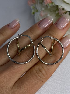 925 Sterling Silver Elegant Italy Earrings Length 1.10 Inch