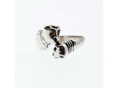 925 Sterling Silver "Cats" Ring Size 6.75