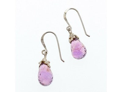 925 Sterling Silver Amethyst Earrings