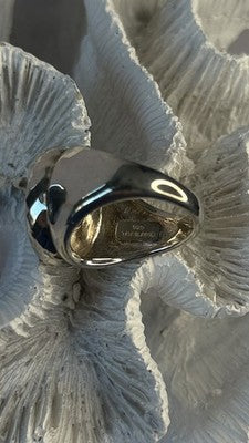 Michael Dawkins Starry Night 925 Sterling Silver Black Druzy Quartz Ring Size 9