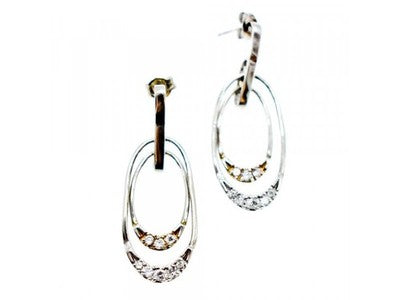 925 Sterling Silver CZ Stud Earrings