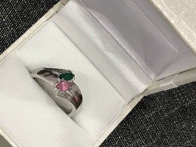 925 Sterling Silver CZ Ring Size 6.5