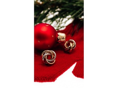 14K White & Yellow Gold Earrings