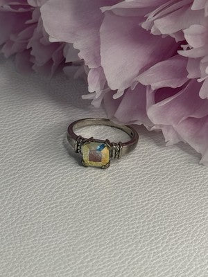925 Sterling Silver CZ Ring Size 9