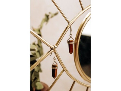 925 Sterling Silver Tiger'S Eye Earrings