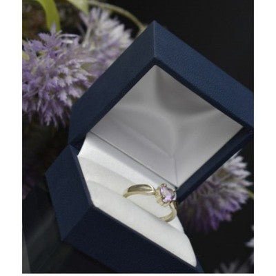 925 Sterling Silver Amethyst Ring Size 6.5