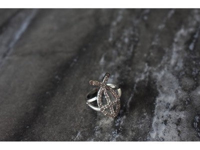 925 Sterling Silver Goshenite Ring Size 6.5