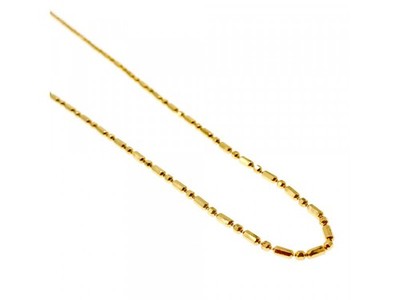 925 Sterling Silver Gold Plated Necklace Italy 39.4 in