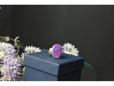 925 Sterling Silver Sodalite Ring Size 6.5