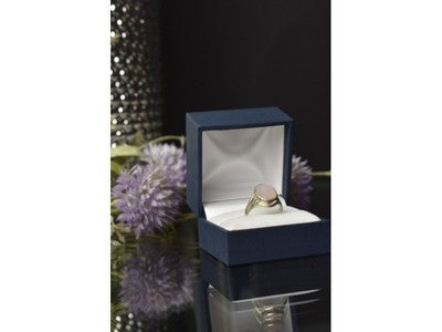 925 Sterling Silver Mother Of Pearl Ring Size 6.5