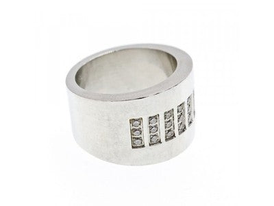 Stainless Steel Ring With CZ Size 11.5