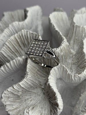 BBJ 925 Sterling Silver Cz Ring Size 10