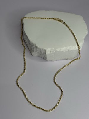 925 Sterling Silver Gold Plated Chain Length 18 Inch