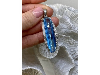 925 Sterling Silver Alpanite Pendant