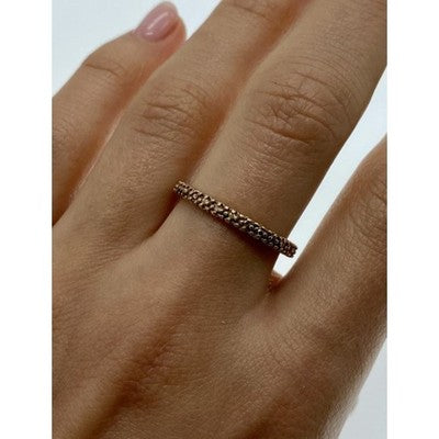 925 Sterling Silver Gold Plated Band Ring Size 10