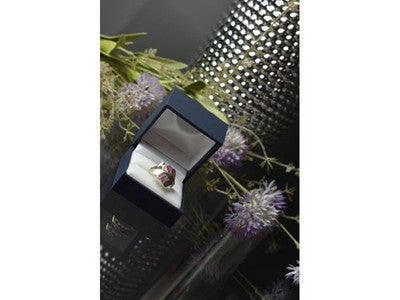 925 Sterling Silver Mother of Pearl Inserts Ring Size 6.5