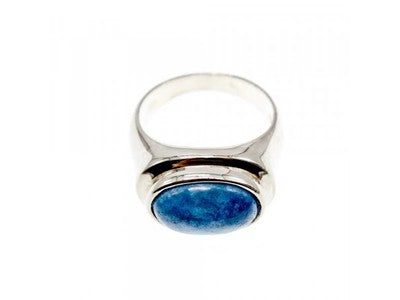 925 Sterling Silver Sodalite Ring Size 11.5