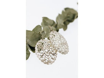 925 Sterling Silver Openwork Earrings