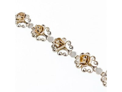 Vintage 925 Sterling Silver Bracelet Size 7 In