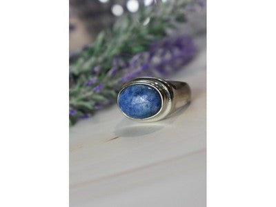 Vintage 925 Sterling Silver Sodalite Ring Size 6.5