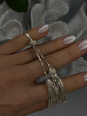 925 Sterling Silver Beautiful Necklace Chain with Charm Adjustable