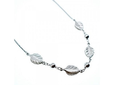 925 Sterling Silver "Autumn Leaves" Necklace
