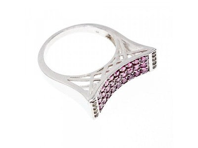 925 Sterling Silver CZ Ring Size 10.5