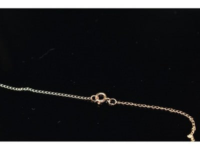 14K Yellow Gold Pearl & Diamonds Chain With Pendant