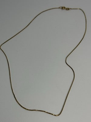 925 Sterling Silver Gold Plated Italy Chain Length 18 Inch