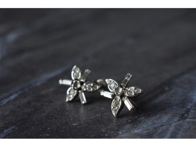925 Sterling Silver White CZ Earrings