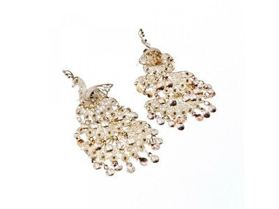 925 Sterling Silver "Peacock" Stud Earrings