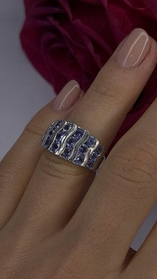 925 Sterling Silver Lavender Tanzanite Ring Size 6