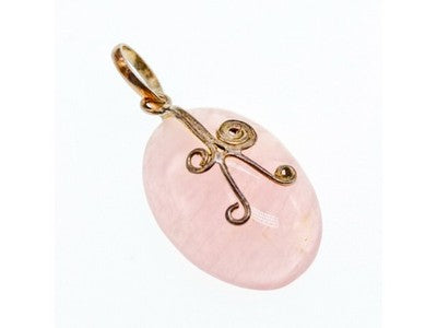 925 Sterling Silver Morganite Pendant