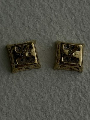 10K Yellow Gold 0.50 ctw Diamonds Stud Earrings