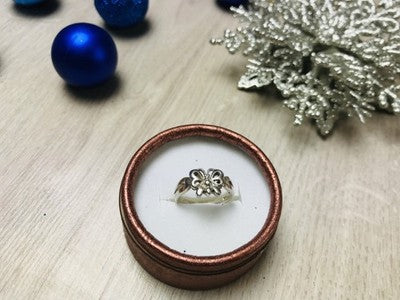 925 Sterling Silver "Butterfly" Ring Size 8
