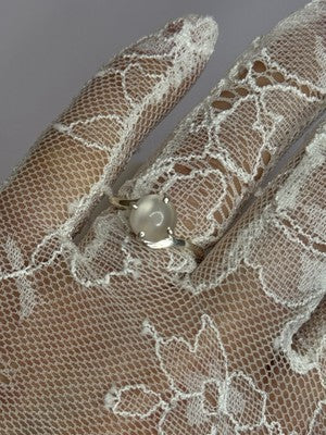925 Sterling Silver Moonstone Ring Size 7.5
