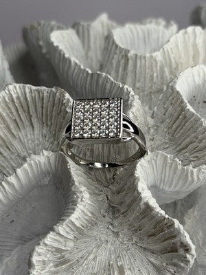 BBJ 925 Sterling Silver Cz Ring Size 10
