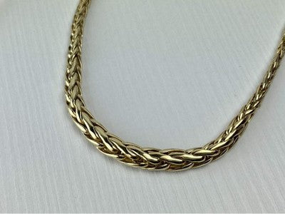 925 Sterling Silver Gold Plated Necklace Italy