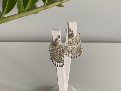 925 Sterling Silver "Peacock" Stud Earrings